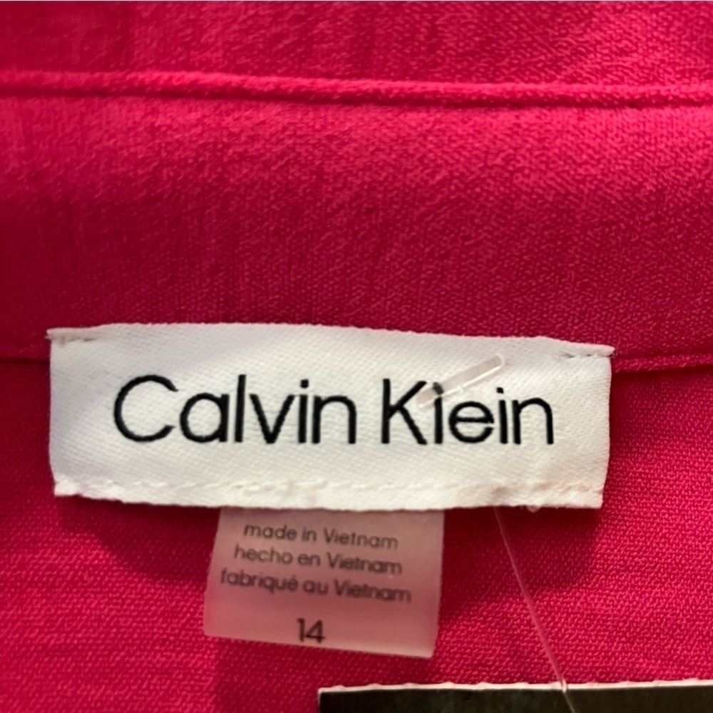 Calvin Klein pink sleeveless dress size 14 - Picture 7 of 7